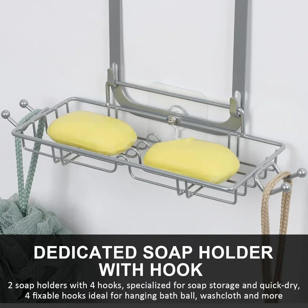Hanging Shower Organizer for Bathroom, Over Head Shower Caddy